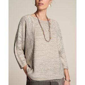 Pure Jill  Textured Space-Dyed Sweater Size Large NWOT